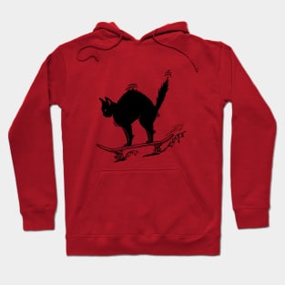 Cat Skateboarder Hoodie